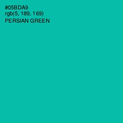 #05BDA9 - Persian Green Color Image